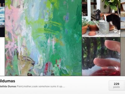 Matilda Dumas Instagram header from how to use instagram from intervision design