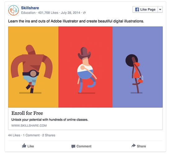 facebook ad example