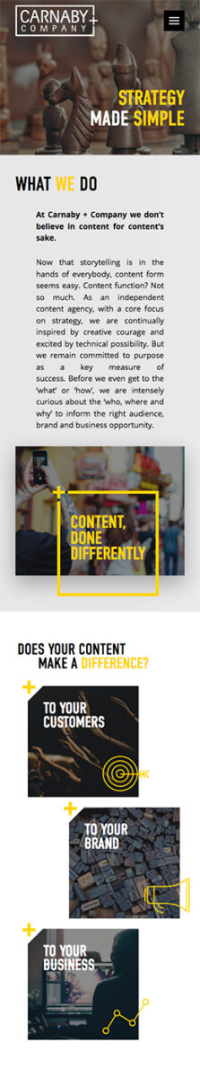 carnaby and co agency website by intervision design