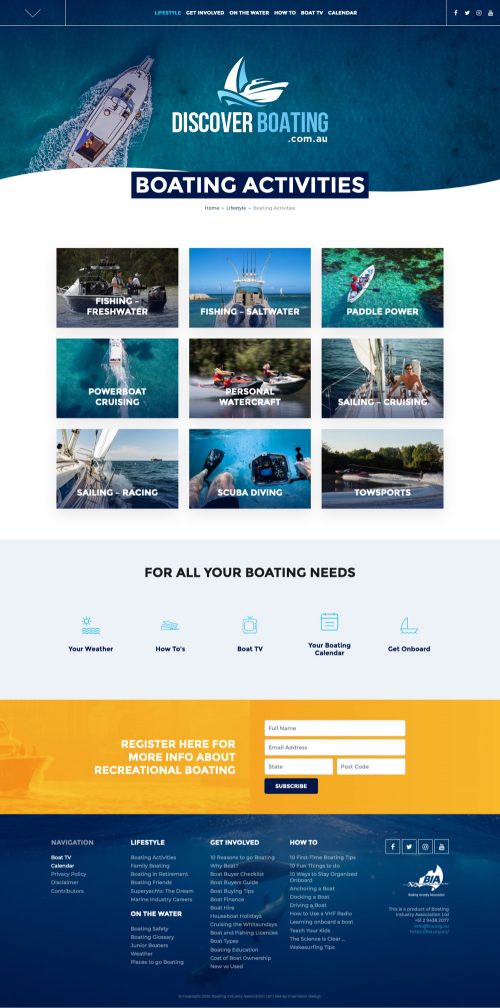 Discover Boating by Intervision Design