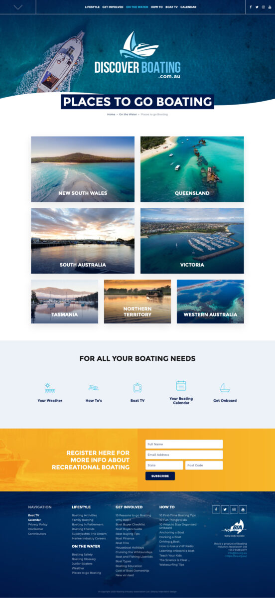 Discover Boating places to go by Intervision