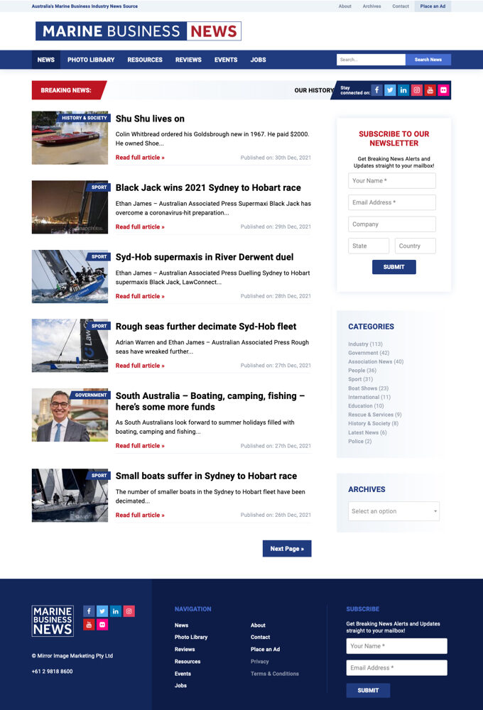 intervision design created marine-business-news