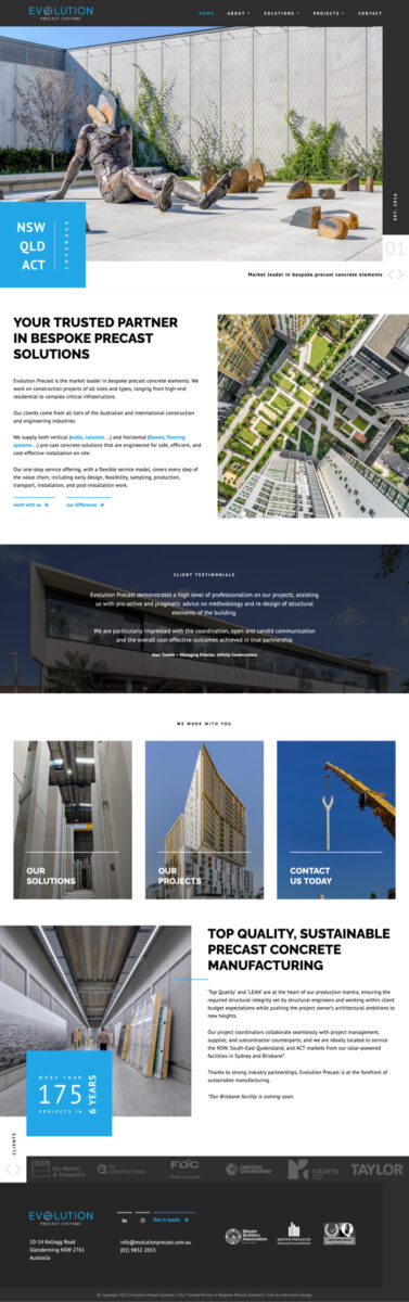 Evolution Precast - home
