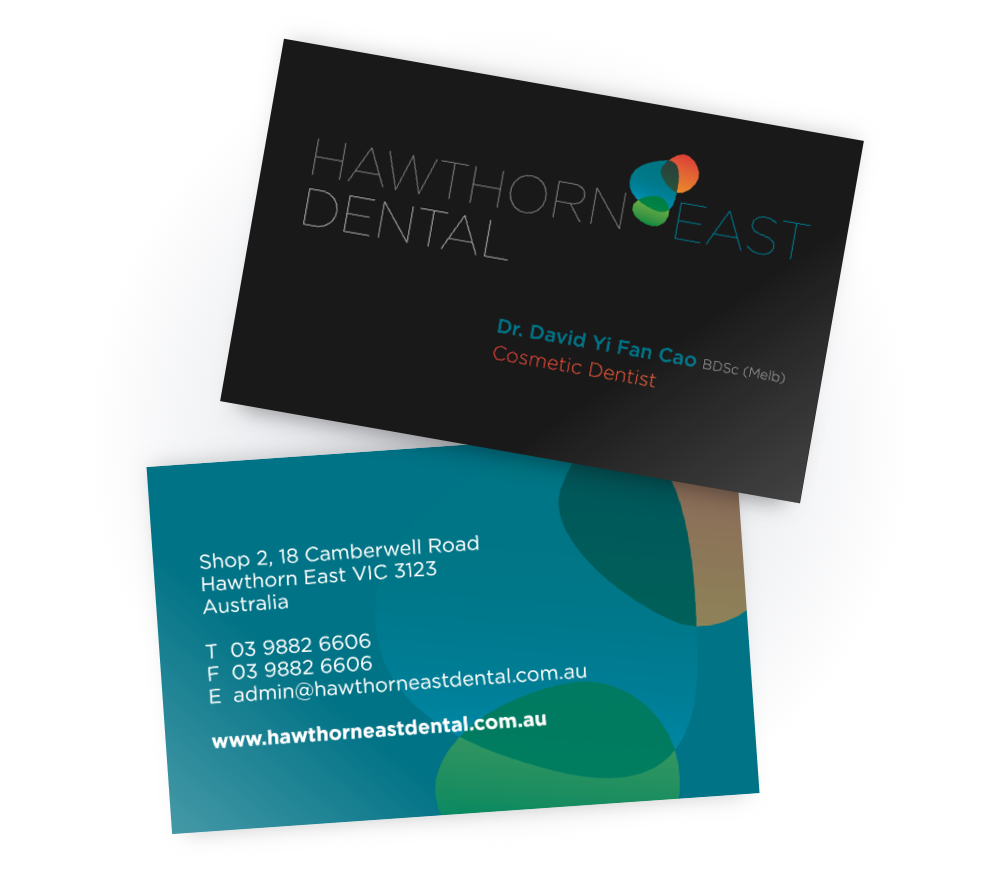 Hawthorn east dental Business Cards