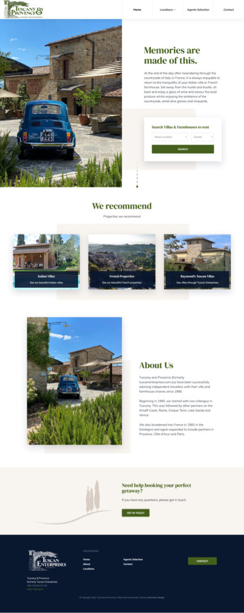 Tuscany and Provence - Home